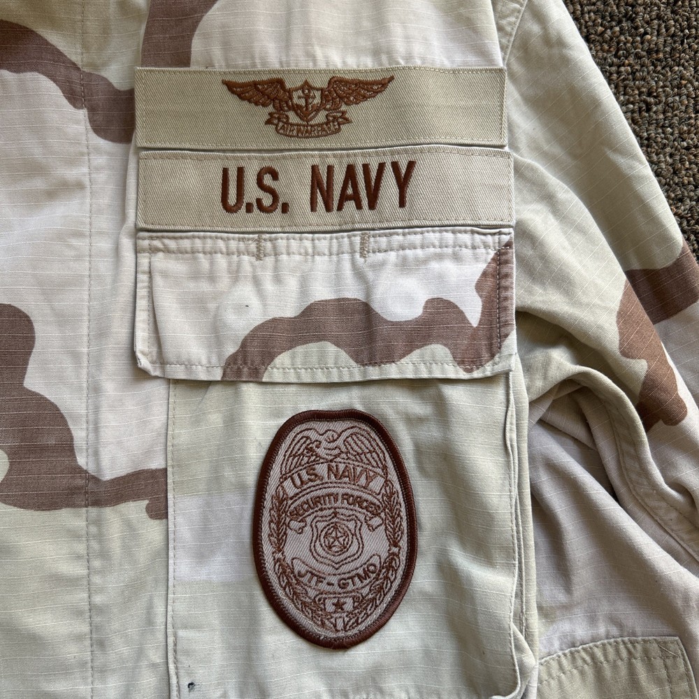 Vintage 1990-2000s U.S Navy Security Forces Cononel Jacket Medium