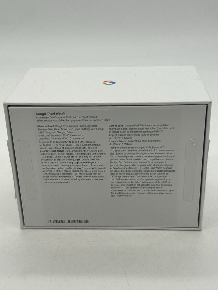 Google Pixel Watch Model GQF4C Empty Box ONLY