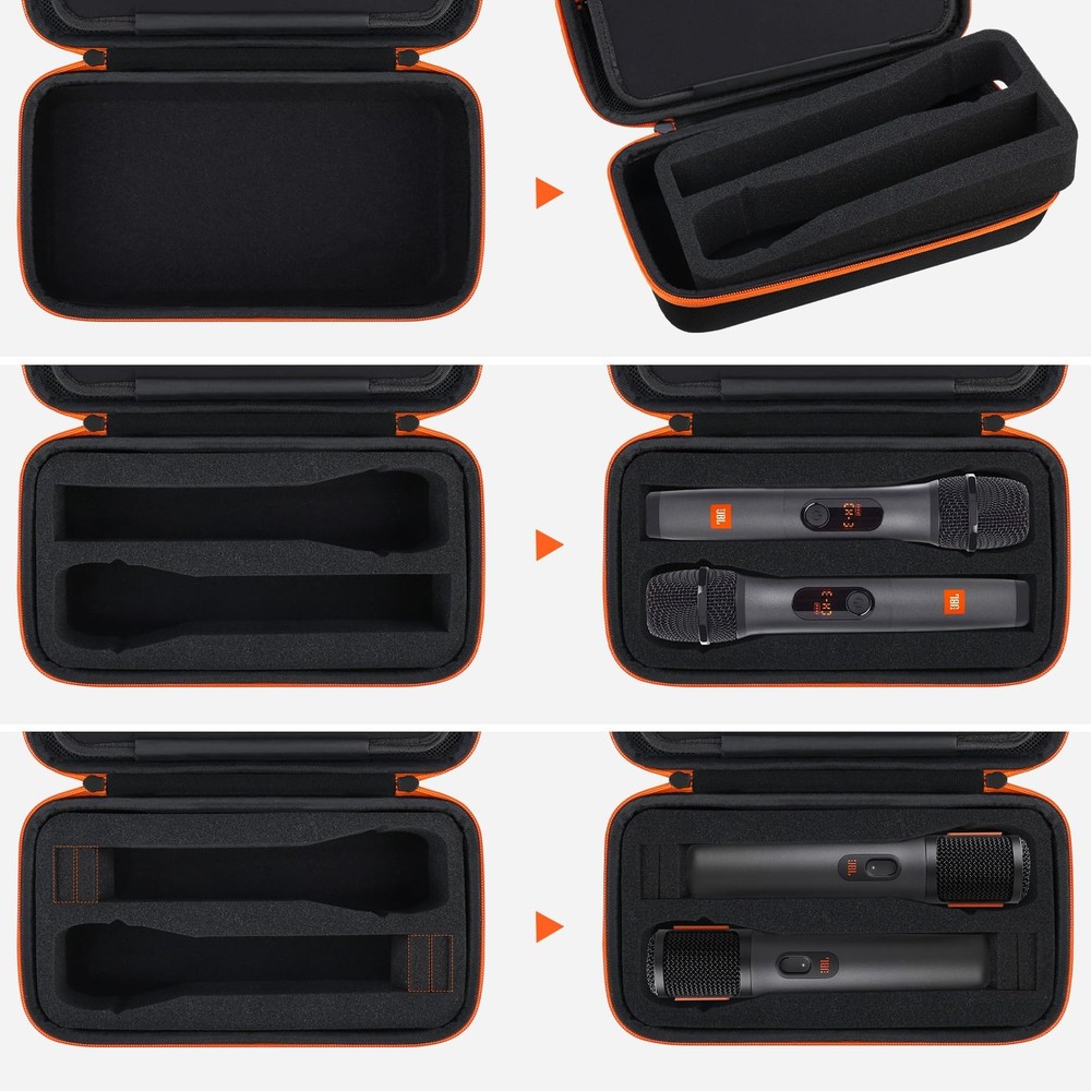 Microphone Case for JBL Wireless Two Microphone System/JBL PartyBox Wireless ...