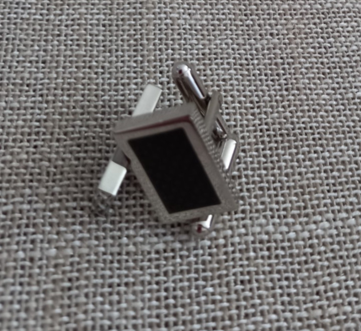 White metal cufflinks
