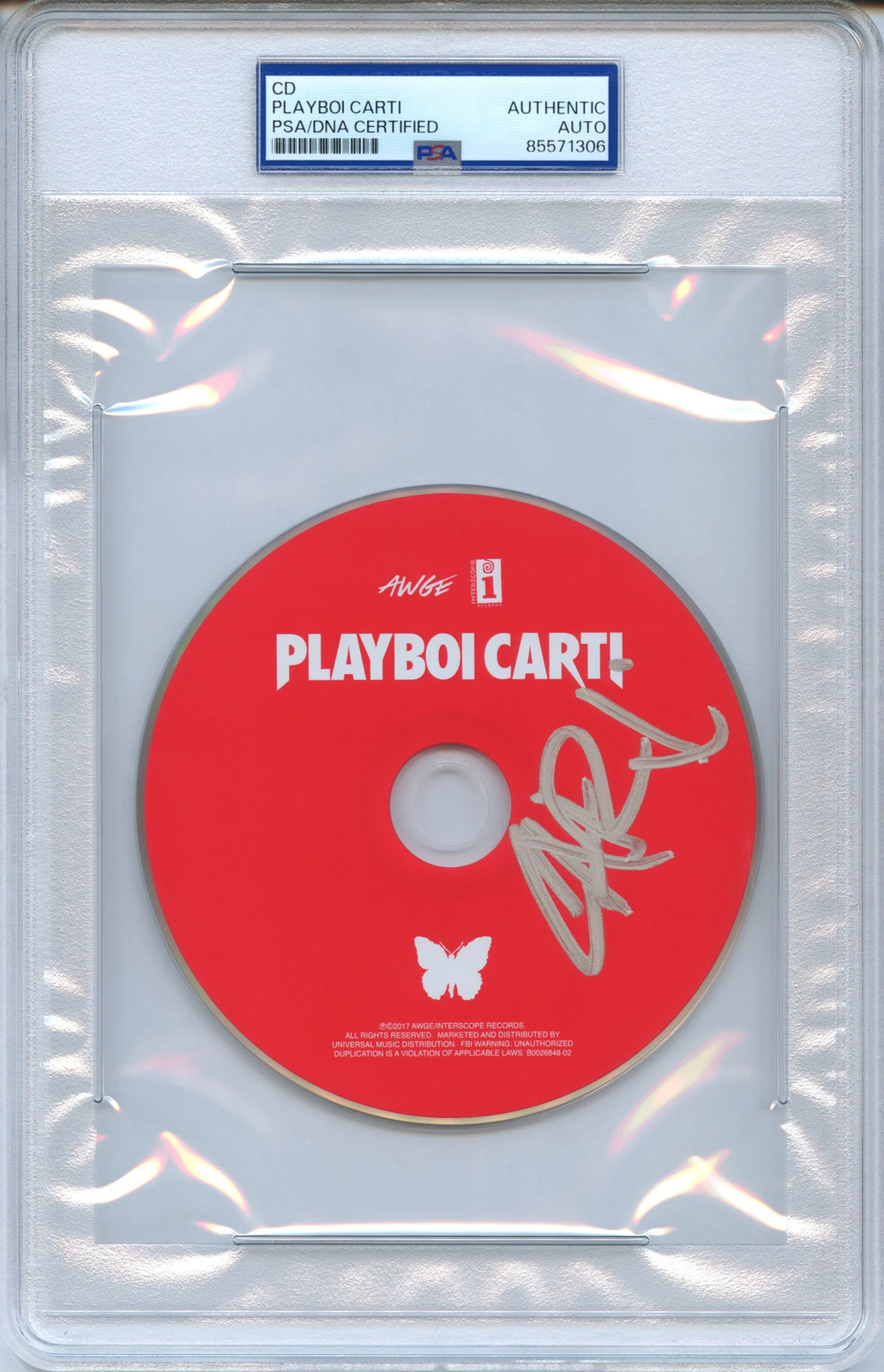 Playboi Carti Signed Autographed CD “Playboi Carti” PSA/DNA Authenticated