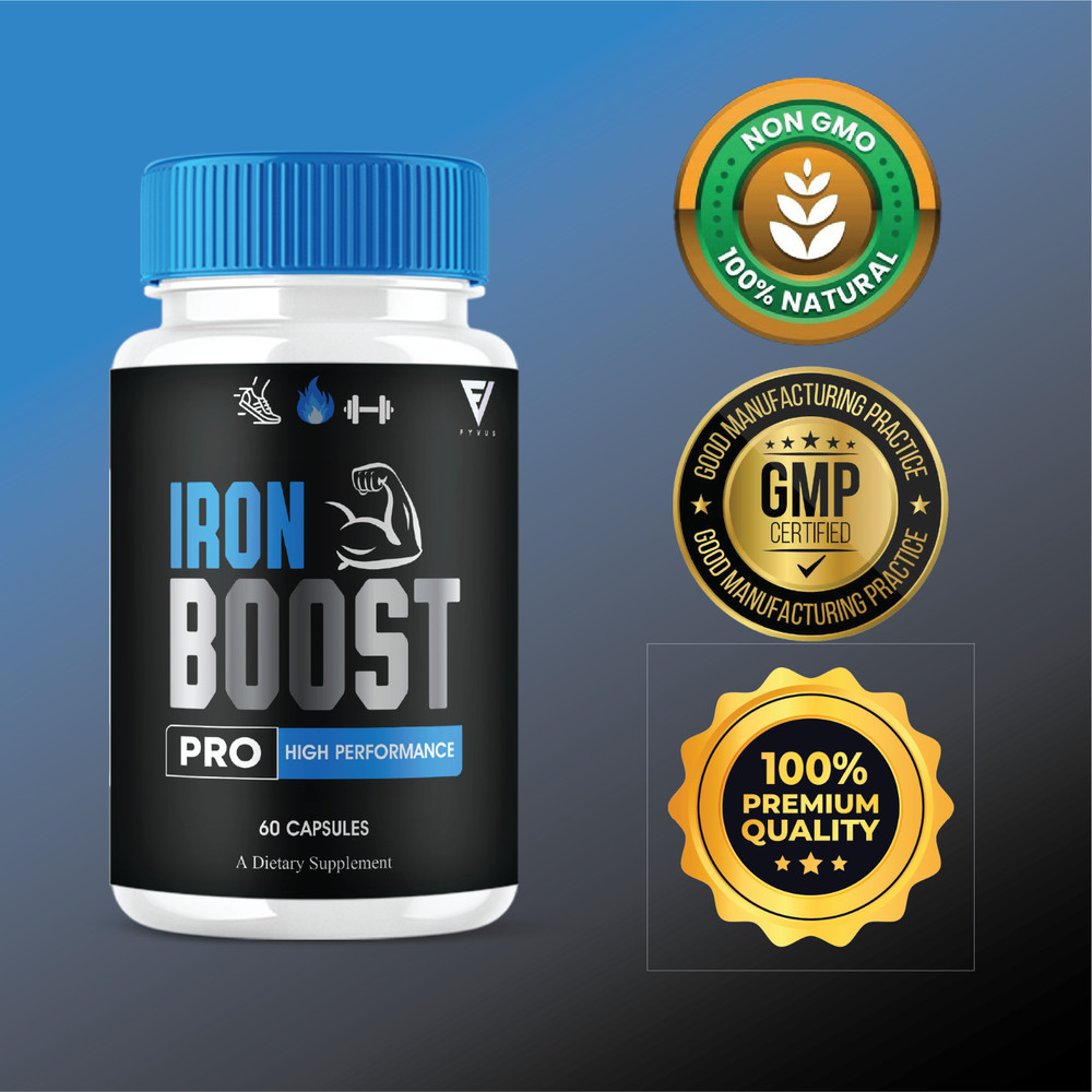 (2 Pack) Iron Boost Pro High Performance Supplement, IronBoost (120 Capsules)