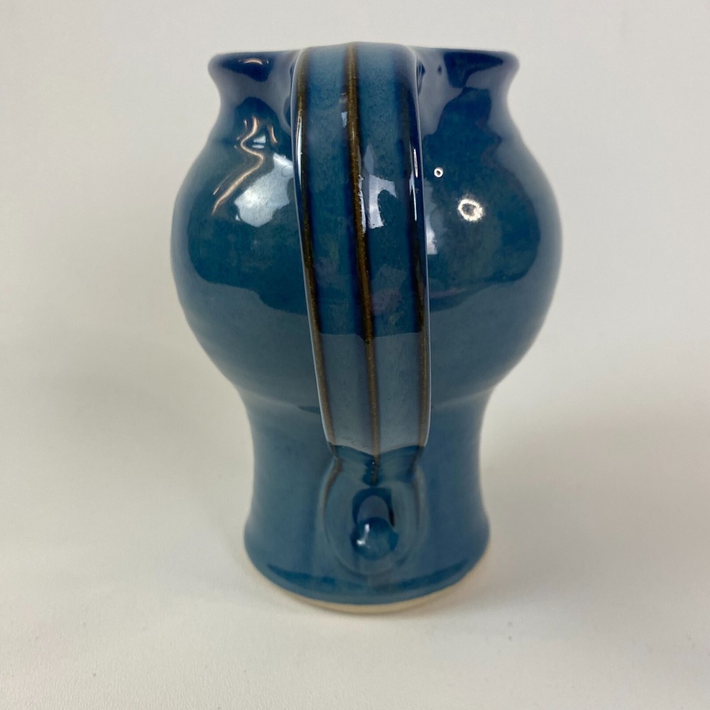 Jack O'Patsy Studio Blue Irlande Dene Ceramic Deathwish Cafe Pottery Pitcher Jug