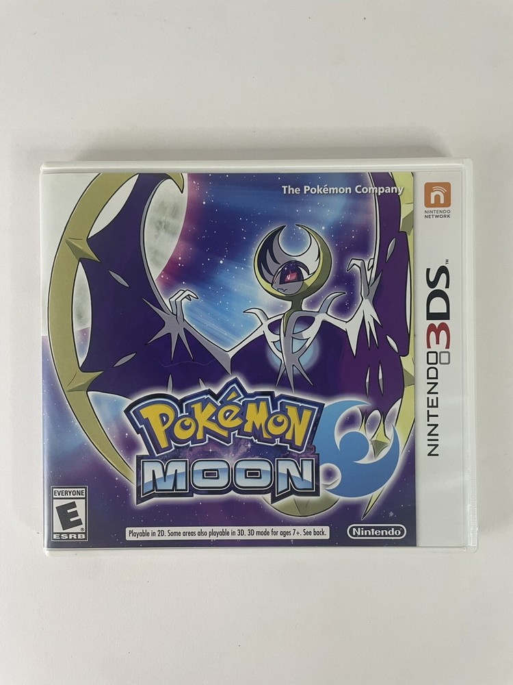 Pokemon Moon - Authentic Nintendo 3DS CASE w/ Inserts Only