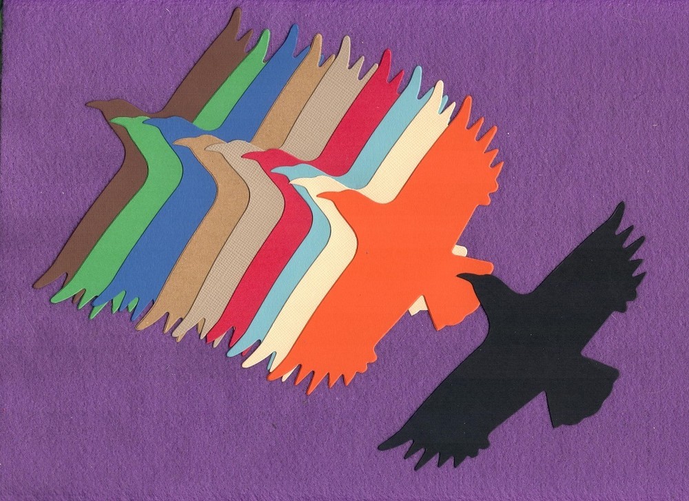 SOARING EAGLE die cuts scrapbook cards