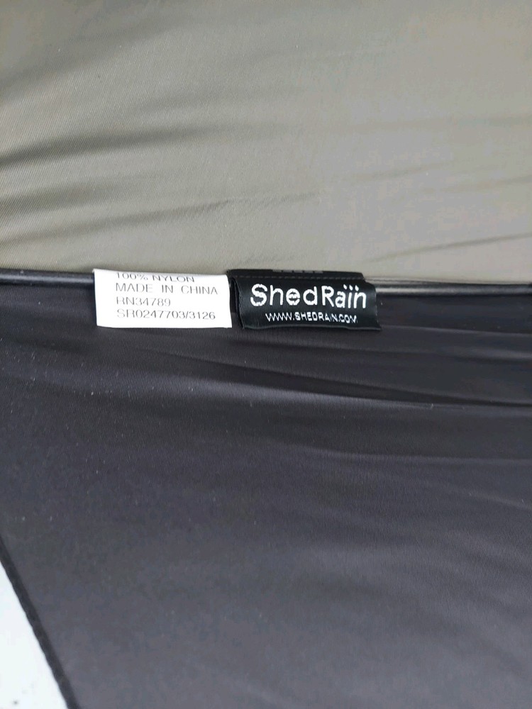 Shed Rain Large Golf Umbrella Grey & Black