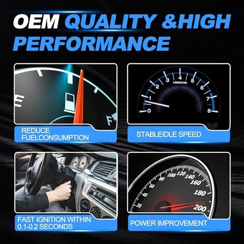 8Pcs Ignition Plug Coil Pack Compatible with Chevy/GMC 1999-2007