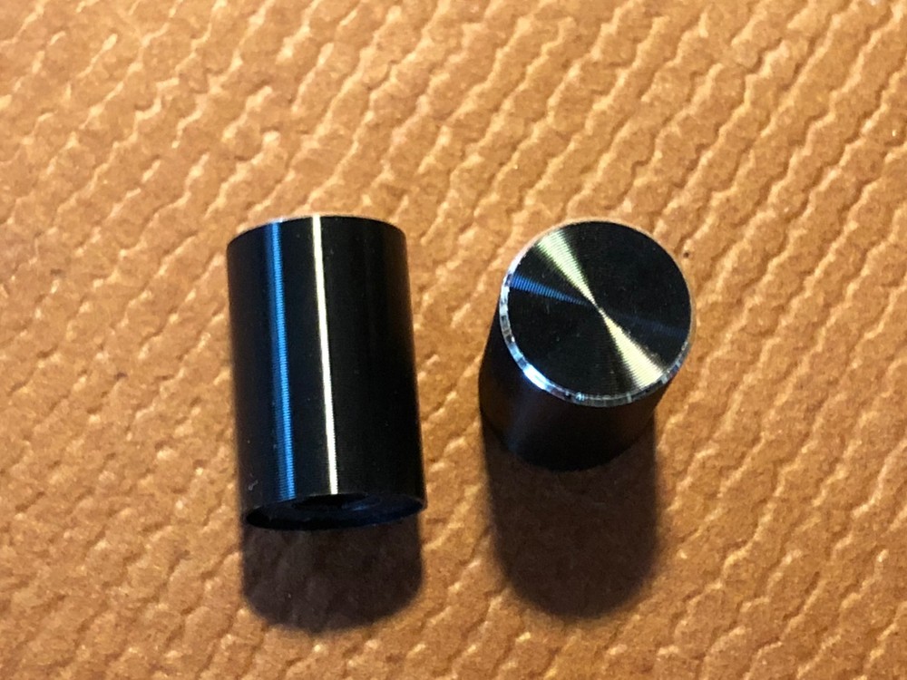 2 New Hitachi BLACK Button Cover Knobs for Switch HMA-8300 Pushbutton