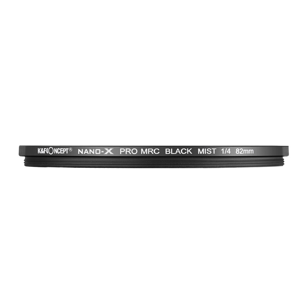 K&F Concept 72mm Filter Ring Black Pro Mist 1/4 Filter Multi Coated