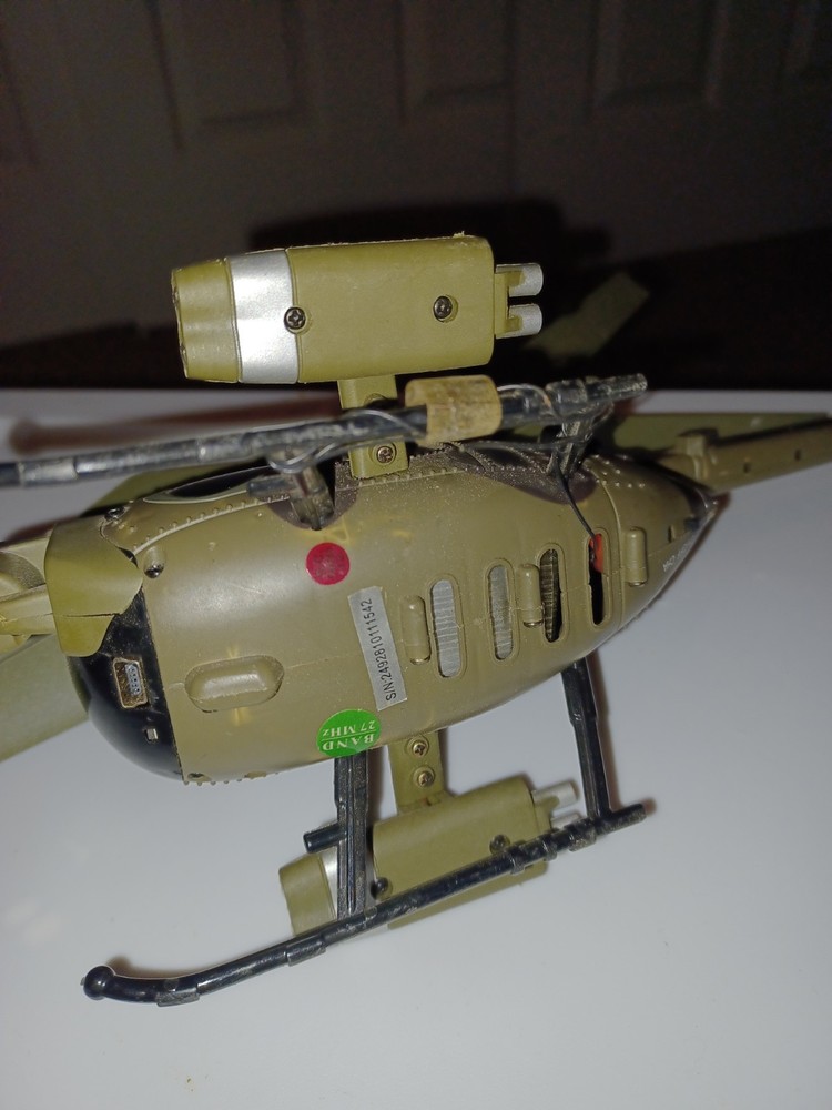Swann Remote control military hellicopter. NEEDS REMOTE. Batteries do work.