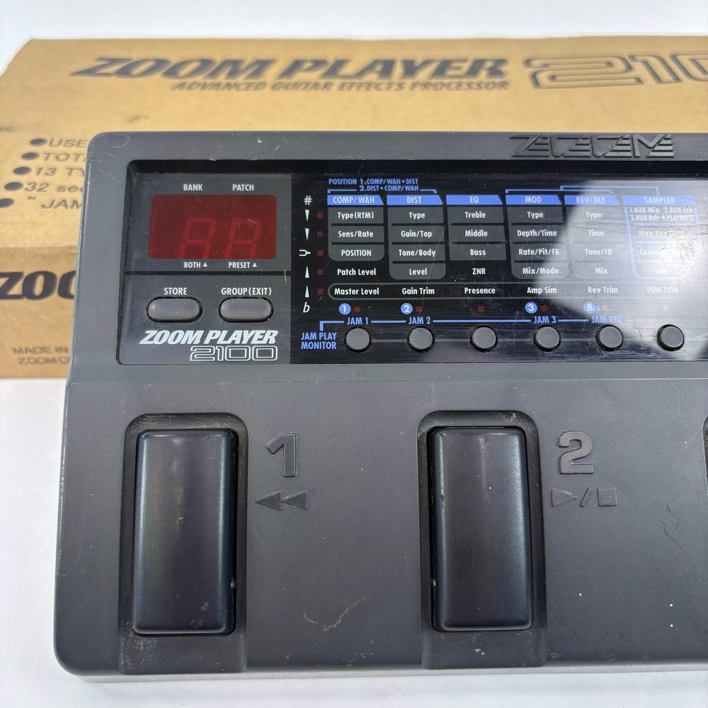 Broken Zoom Player 2100 Multi-Effects Guitar Processor /Gets No Power