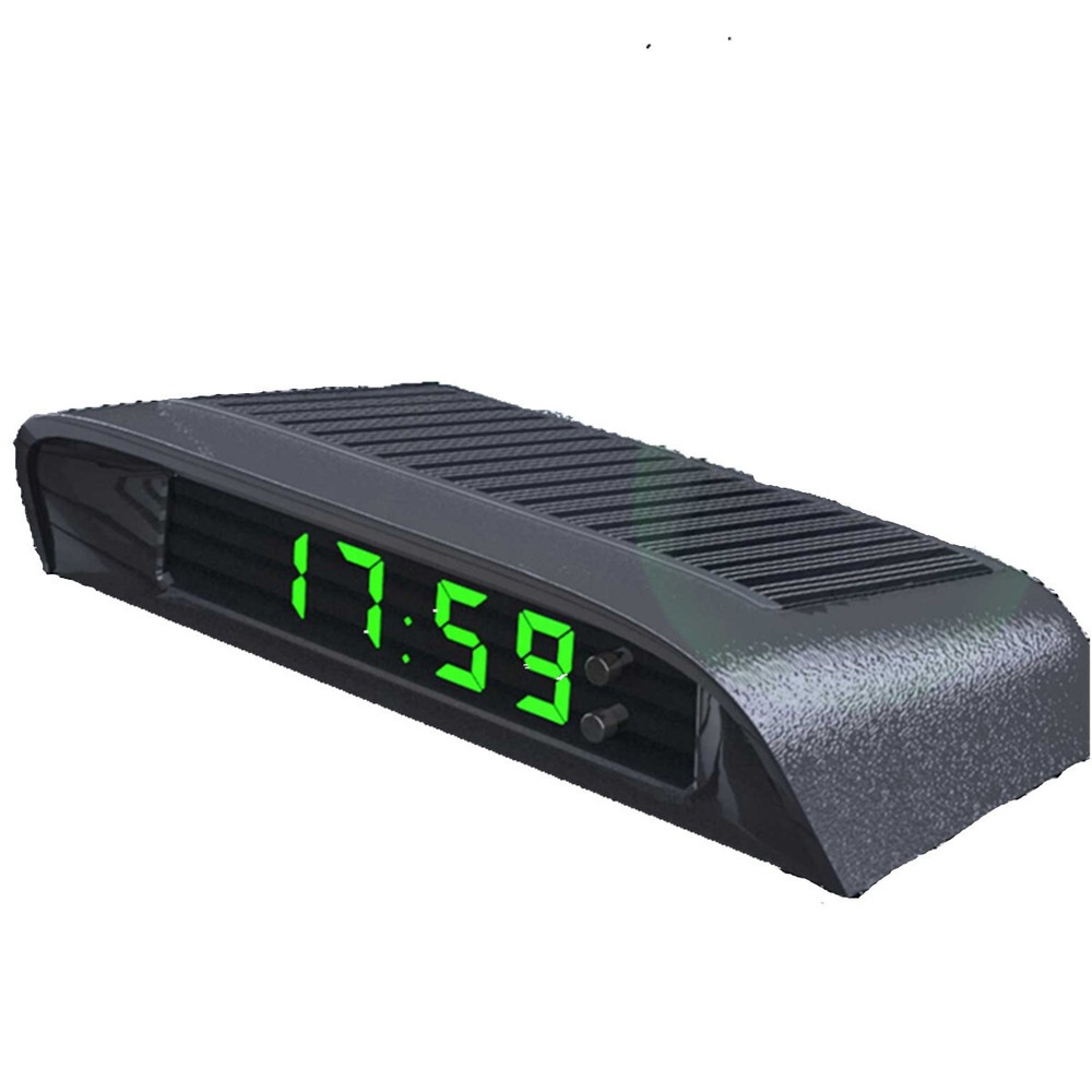 Car Interior Dashboard Clock Watch Time Digital Thermometer For Long Driving