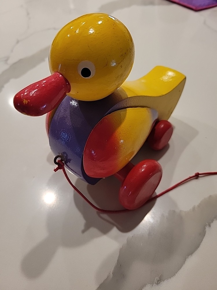 Wooden Toy Pull Duck