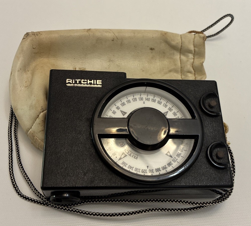 Ritchie Hand Bearing Compass  & Bag