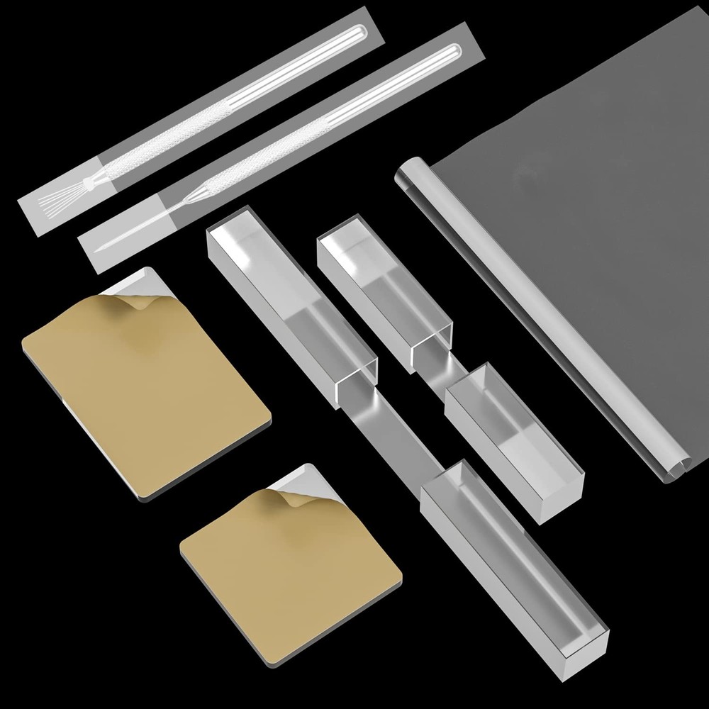 12 Pcs Polymer Clay Cutter Tools, Acrylic Roller for transparent