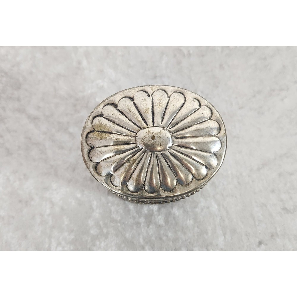 Vintage Jij Design Silver-Plated Lacquered Decorative Shell Container