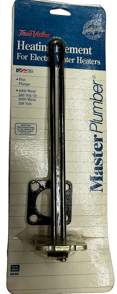 MasterPlumber 9000162 Water Heater Heating Element, 4000W, 240V or 2000W, 208V