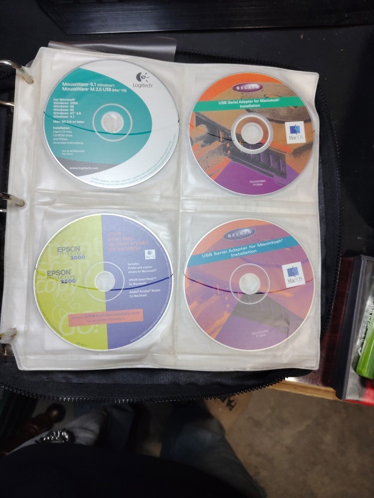 Vintage Apple Macintosh And Microsoft Large CD-Rom Software 90 Discs Lot