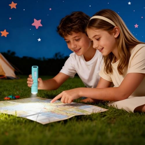 Pack Rechargeable Flashlights USB C Mini LED Flashlights, Camping Lantern 6
