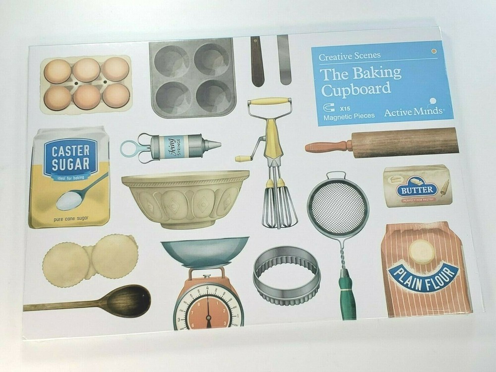 Creative Scenes:  The Baking Cupboard, 15 Magnetic Pieces, Sensory Activity