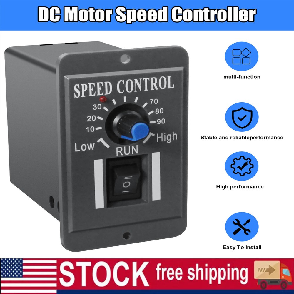 DC 10-60V 6A PWM DC Motor Speed Controller Reversible Switch Regulator Switch