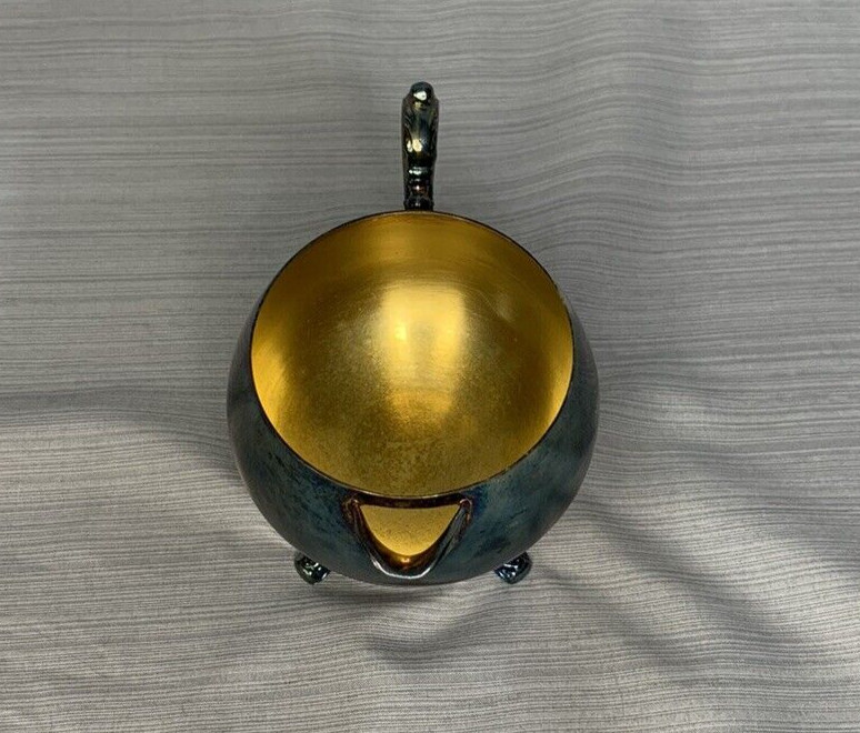 ONEIDA Silver Plated, Footed Creamer, Victorian Style