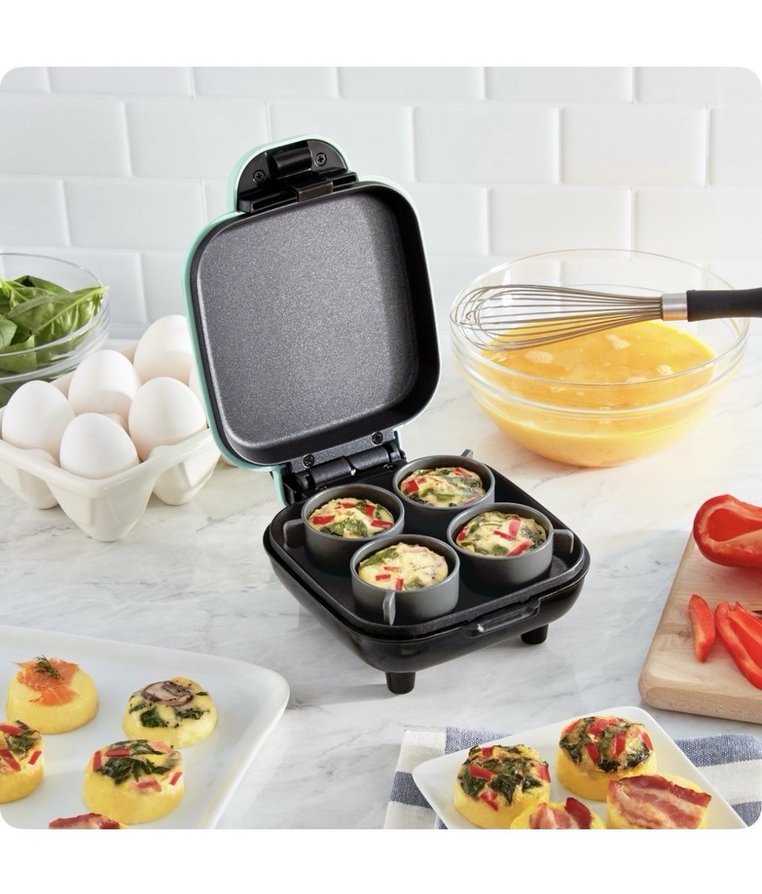 Dash 4 Piece Egg Bite Maker- Aqua