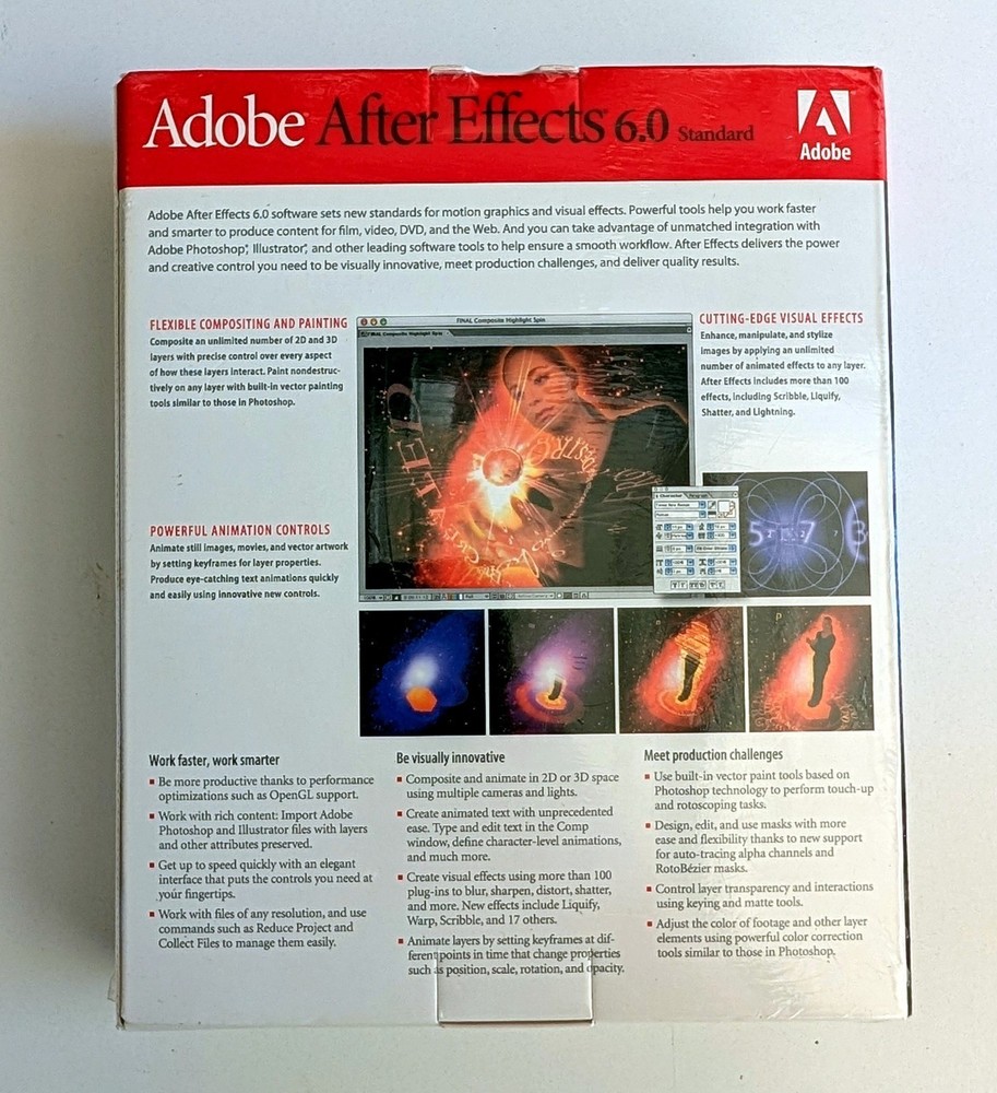 Adobe After Effects 6.0 Standard - Macintosh Boxed Retail Software