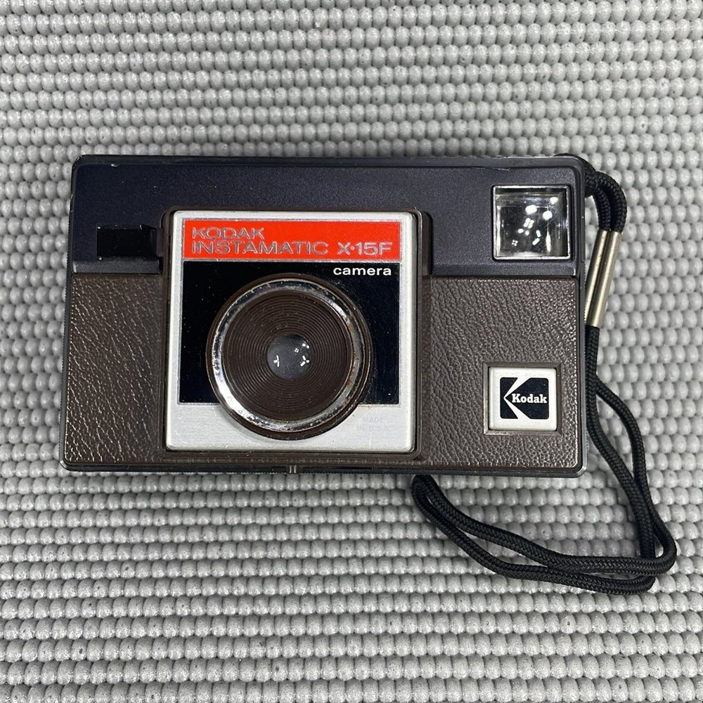 Kodak Instamatic Camera Model X-15F Vintage Good Condition Untested
