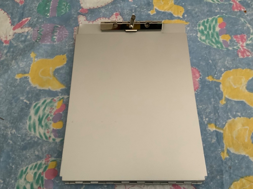 Folding Auminum Clipboard with Storage Compartment