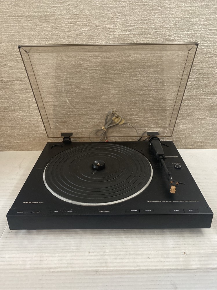 DENON Quartz DP-23F Micro Processor Controlled Fully Automatic Turntable WORKS!