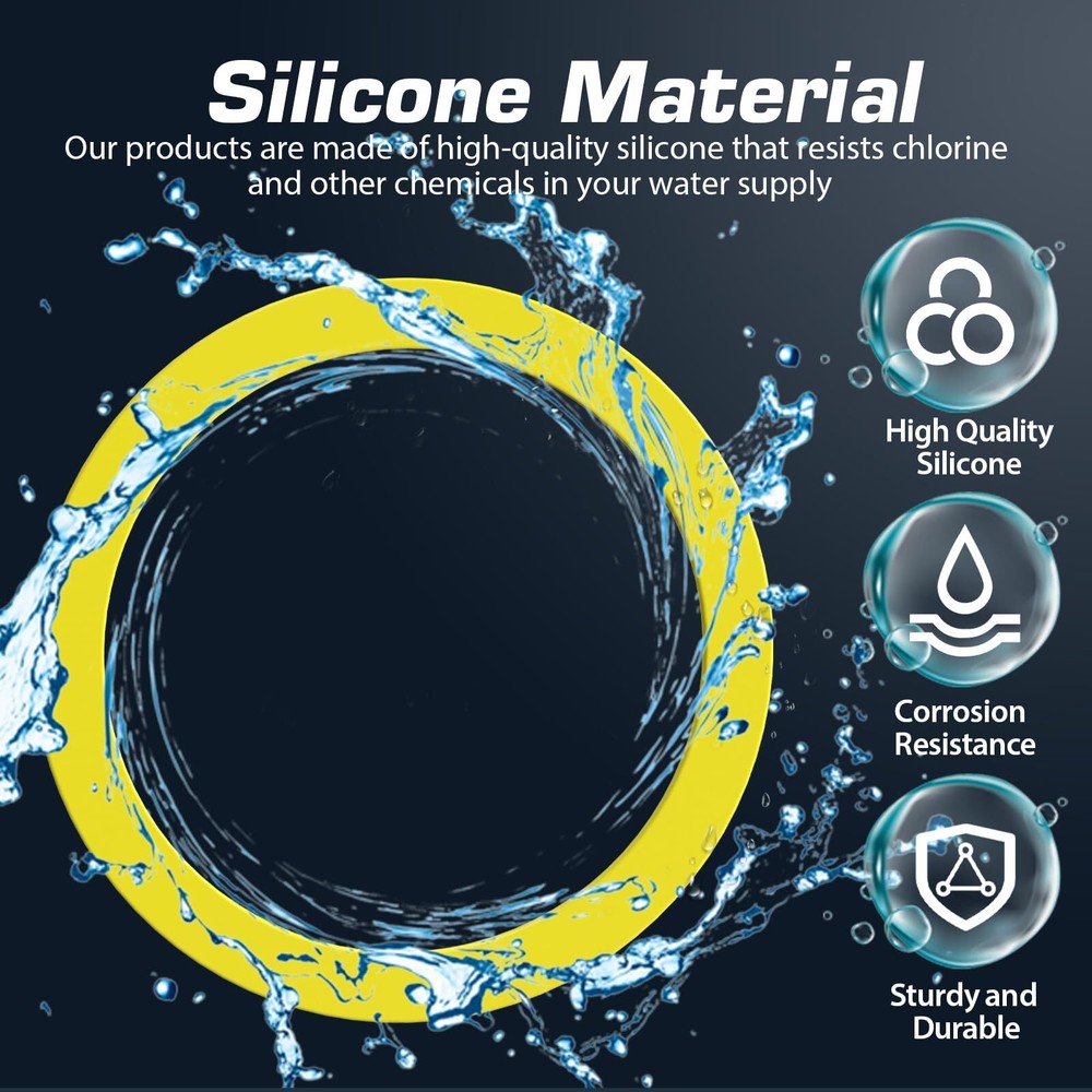 Flush Valve Seal Compatible with Kohler 4 Pack Upgraded Silicone Material Can...