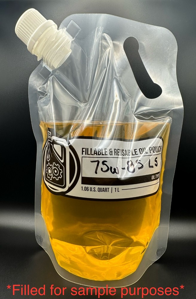 Refillable, easy squeeze Oil Pouch