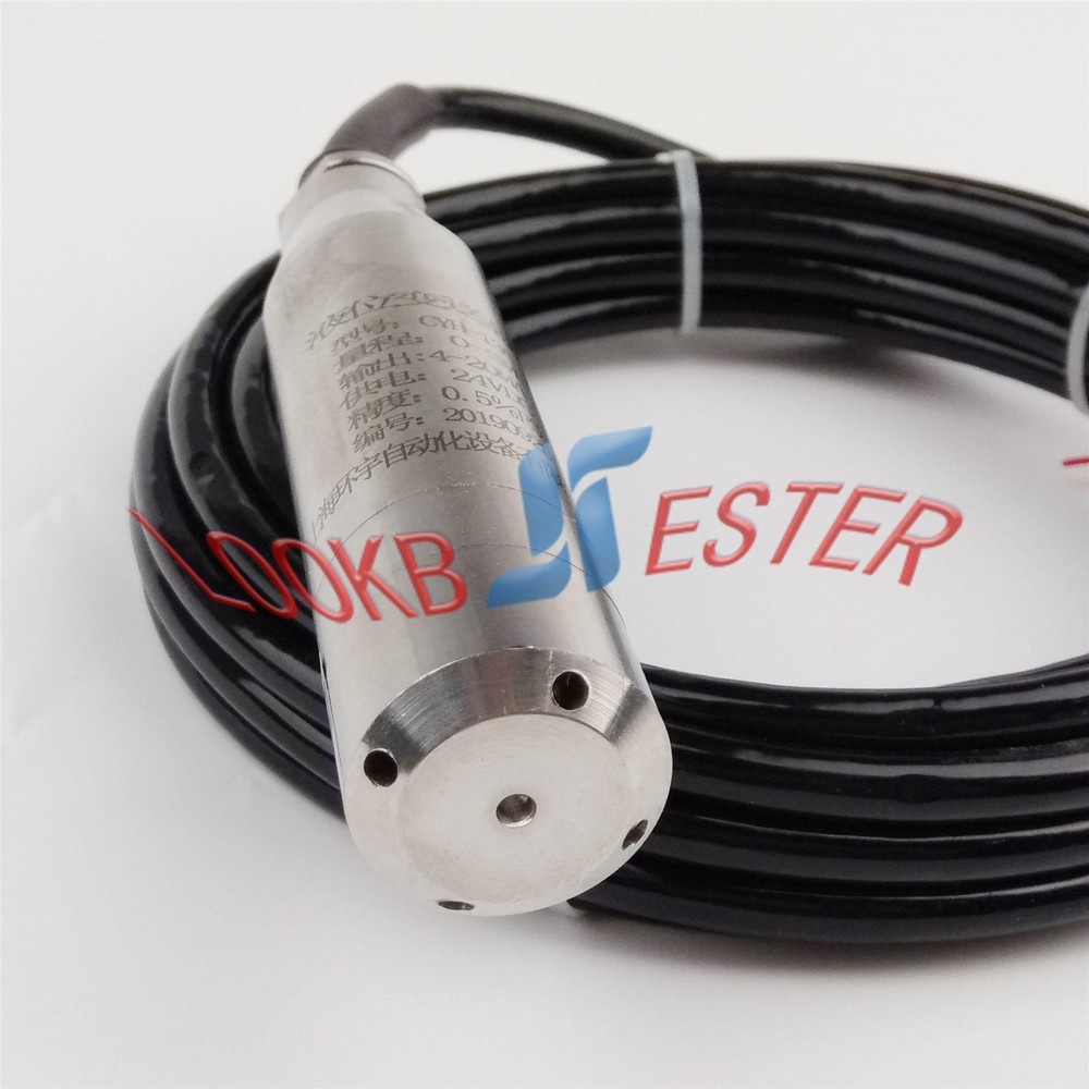 4-20MA 1.0m Range Water Level Transmitter Liquid Level Transducer Sensor