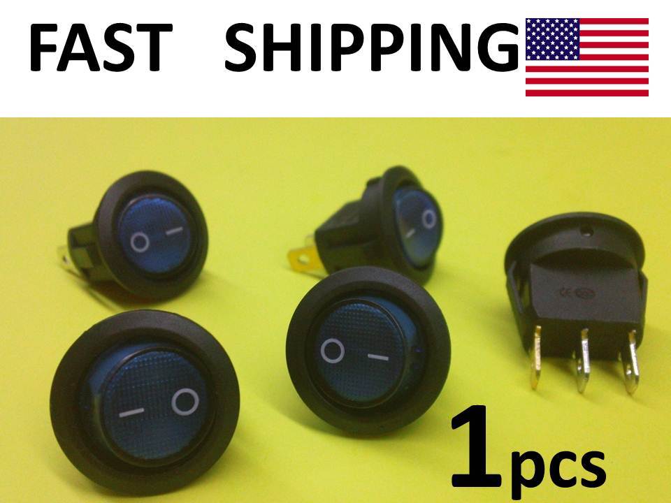 blue switch - single switch - dash switch - round snap in switch