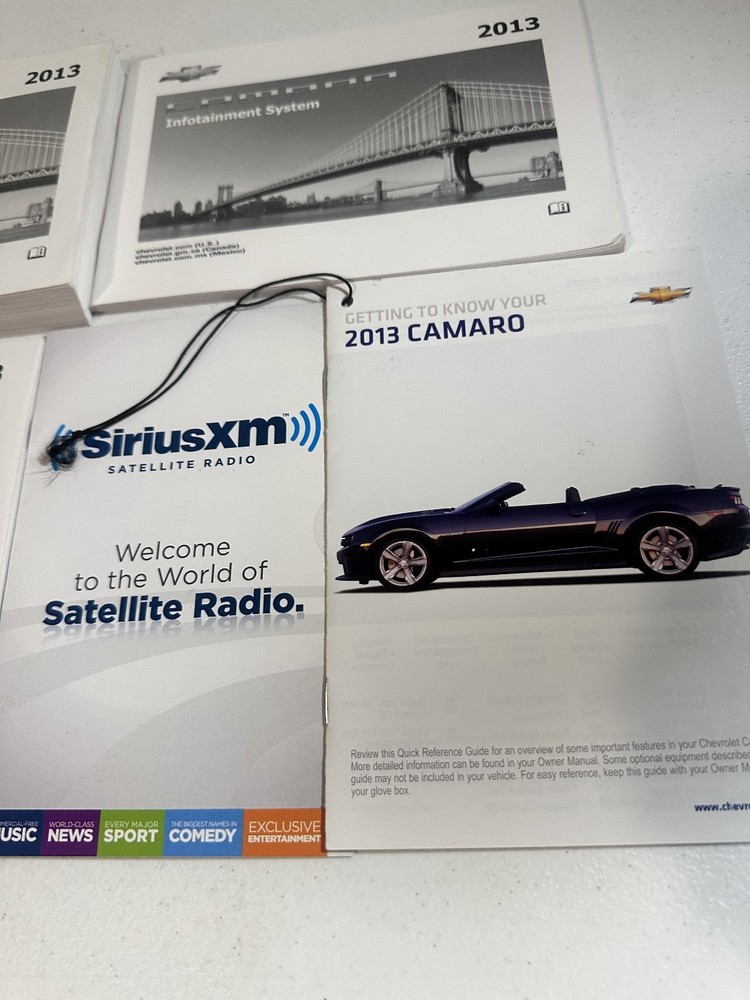 2013 Chevrolet Camaro Owners Manual Set