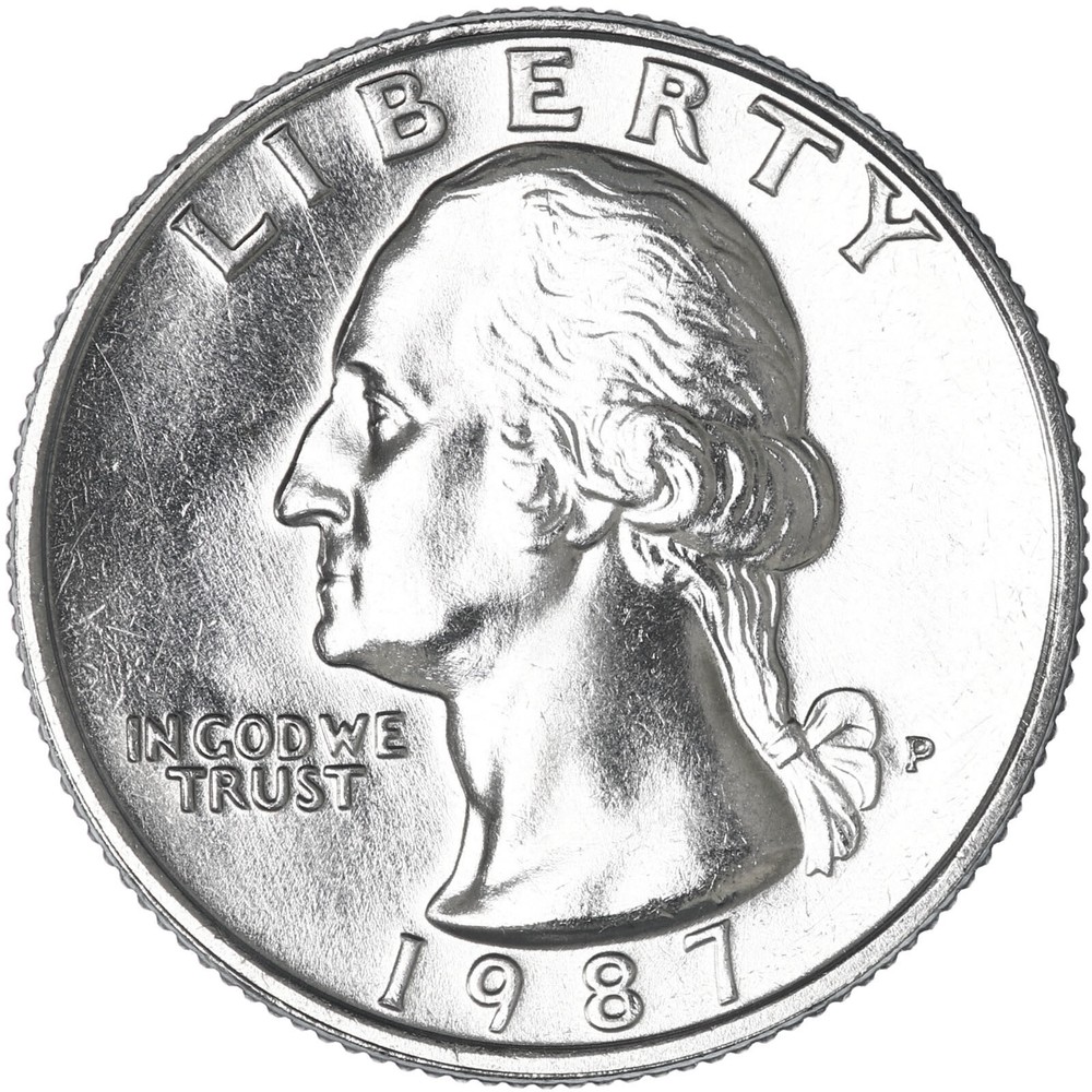 1987 P Washington Quarter Gem BU US Coin