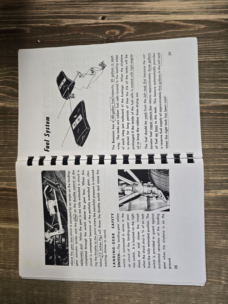 Bonanza Beechcraft 1954 Handbook E-35