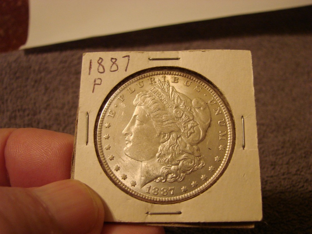 1887-P $1 Morgan Silver Dollar A++