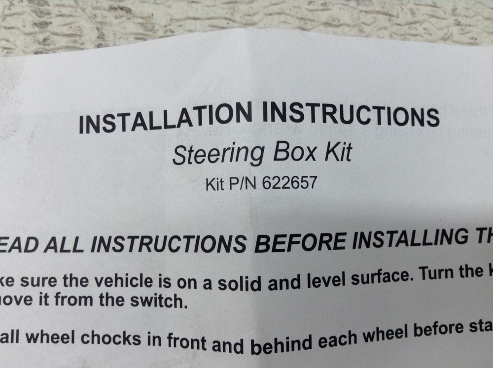 EZGO 622657 Steering Box Kit New (TSC)