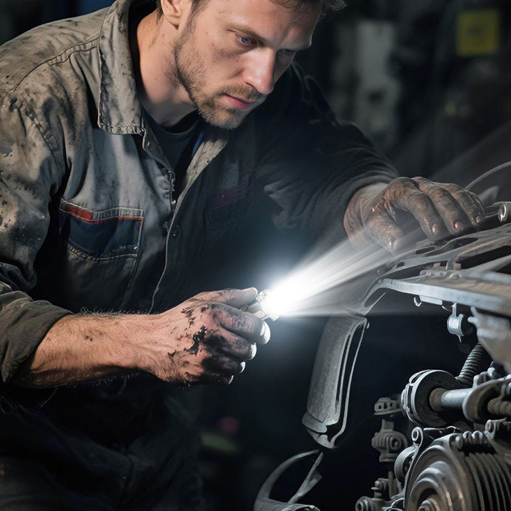 Portable Rechargeable Bright Keychain Flashlight,Emboadlie Mode KU