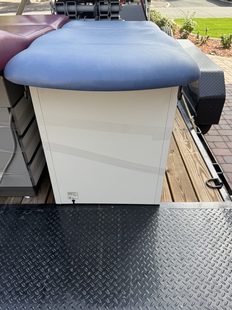 Brewer Basic Examination Table Blue Padded Top with Storage Drawers