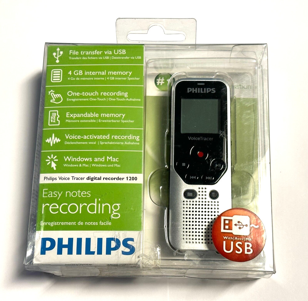 Philips Voice Tracer DVT1200 Digital Recorder