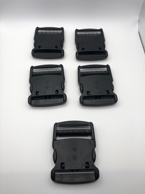 YKK 2" Flat Side Release Plastic Buckles - Set of 5