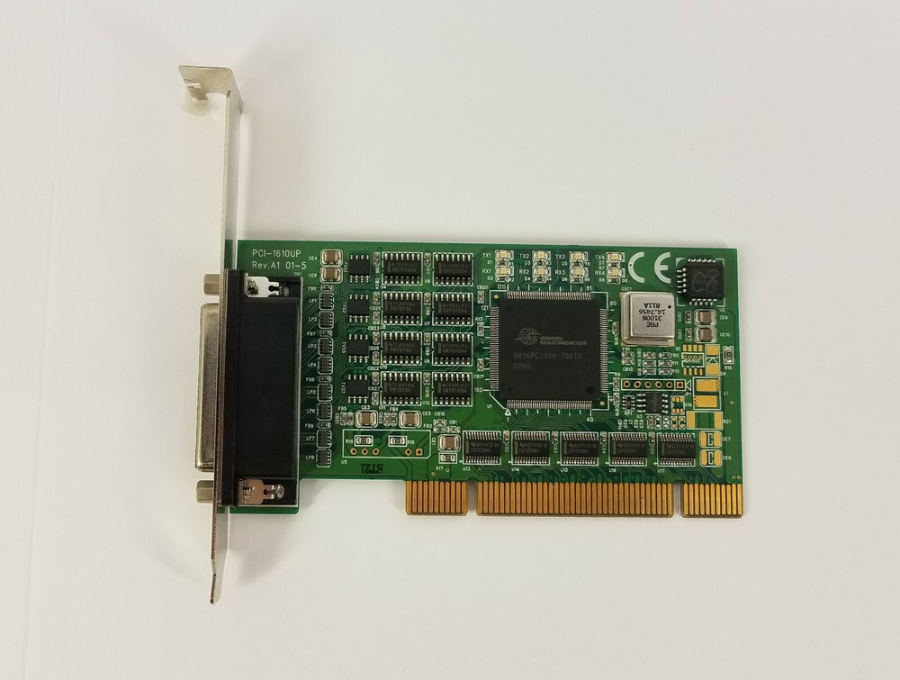 Advantech PCI-1610UP Four Port RS232 Serial Card PCI Bus- Working System Pull