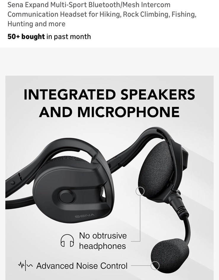 Sena - Expand - Long Range Bluetooth Intercom - EXPAND-02 - 980 Yards