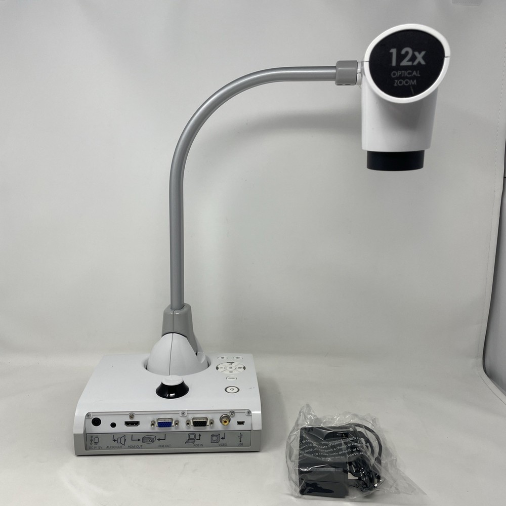 Elmo TT-12 Interactive Document Camera, 12x Zoom - USED Good