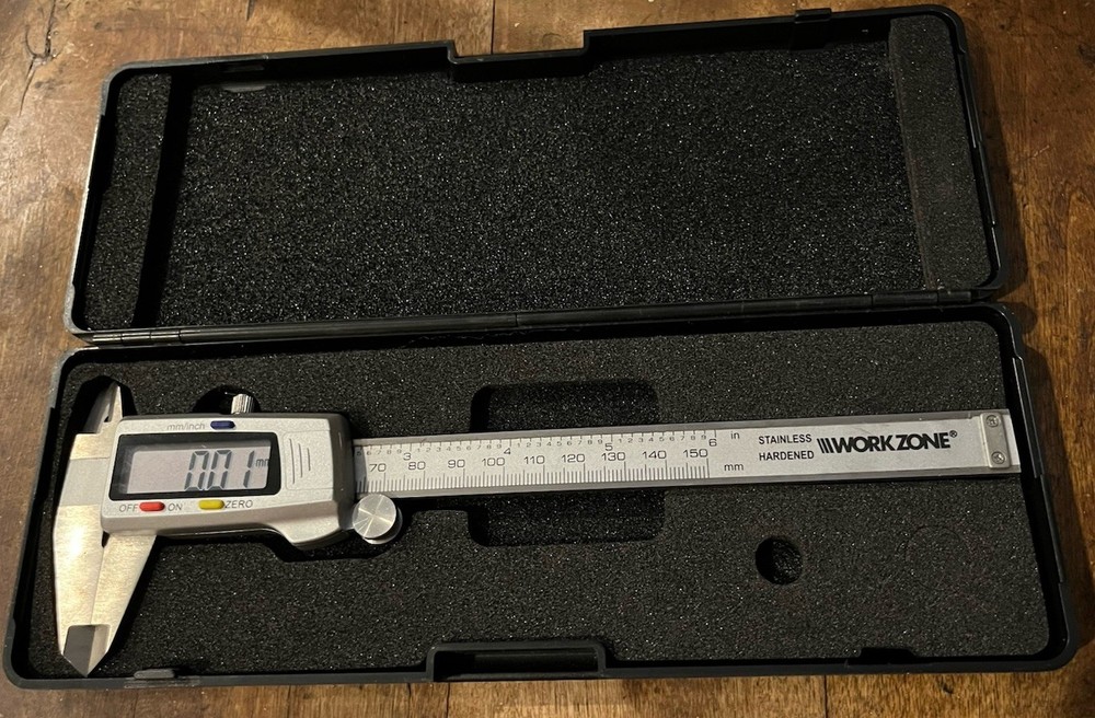 Workspace Boxed Work Zone Digital Caliper With Case As Marked  Fresh Battery