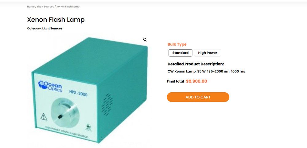 Ocean Optics HPX-2000 CONTINUOUS HIGH POWER XENON SPECTROMETER LIGHT SOURCE