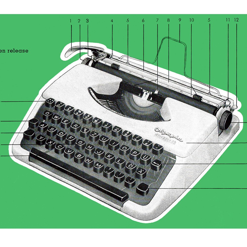 Olympia Splendid 33 Typewriter User Instruction Manual Guide